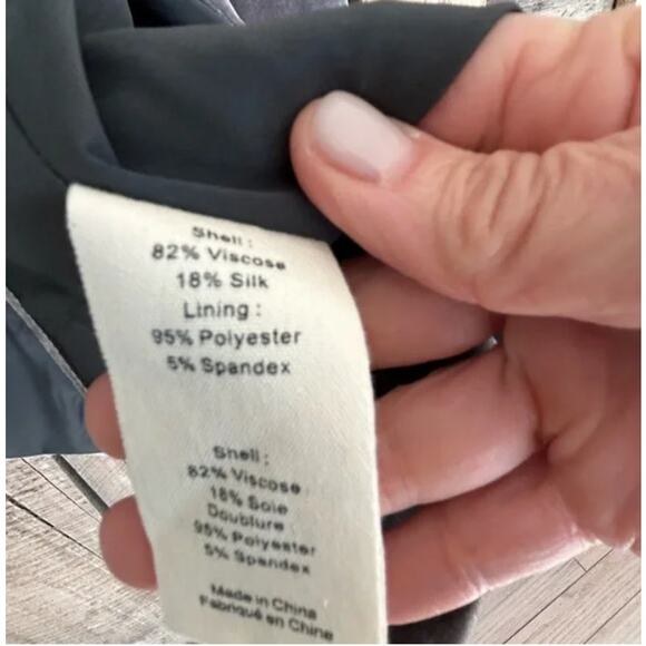 L'Agence Chamberlain Velvet Blazer Size 0 Gray Button Jacket - Picture 10 of 10